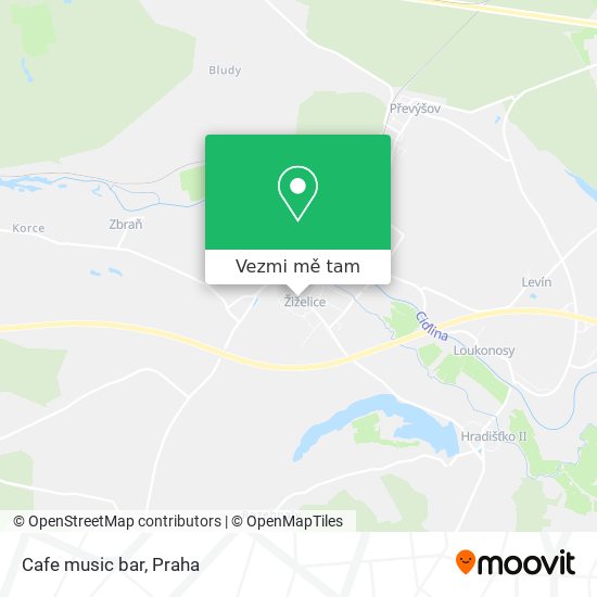 Cafe music bar mapa