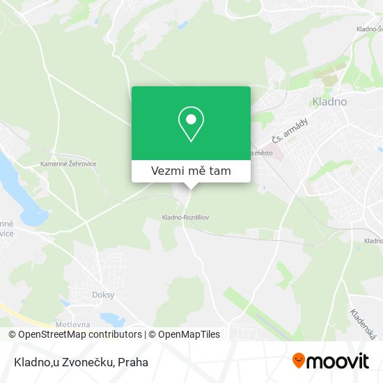 Kladno,u Zvonečku mapa