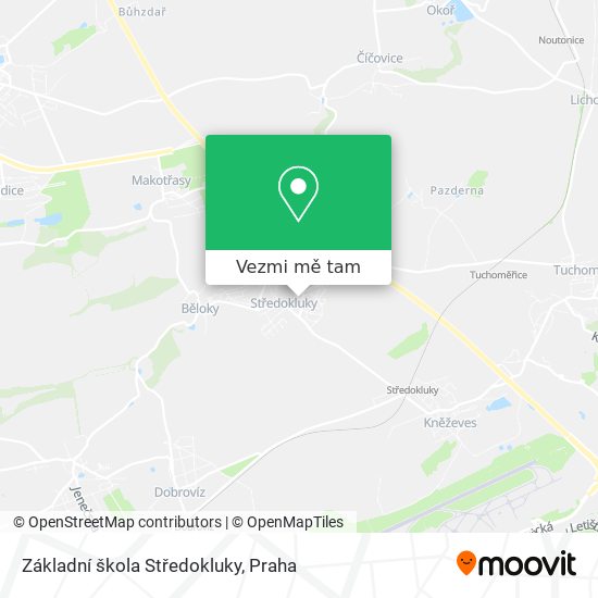 Základní škola Středokluky mapa