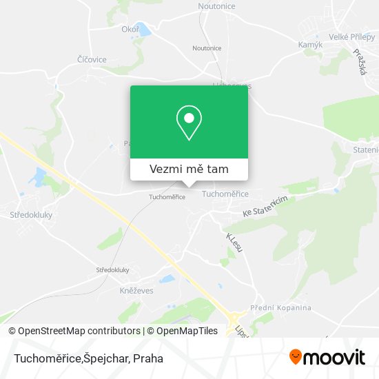 Tuchoměřice,Špejchar mapa