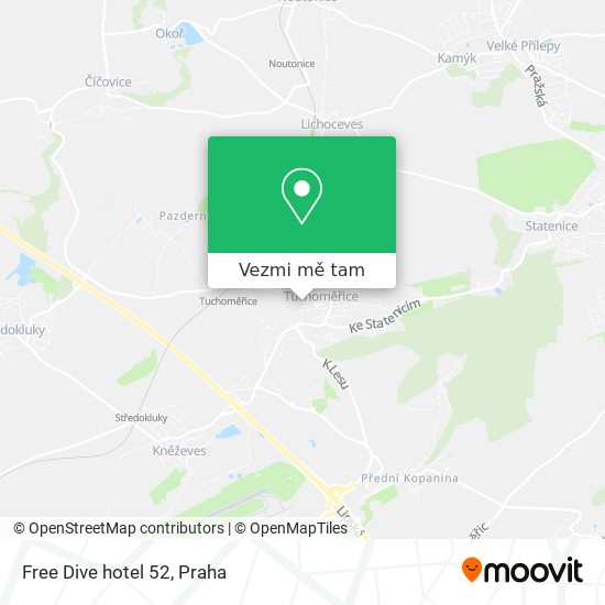 Free Dive hotel 52 mapa