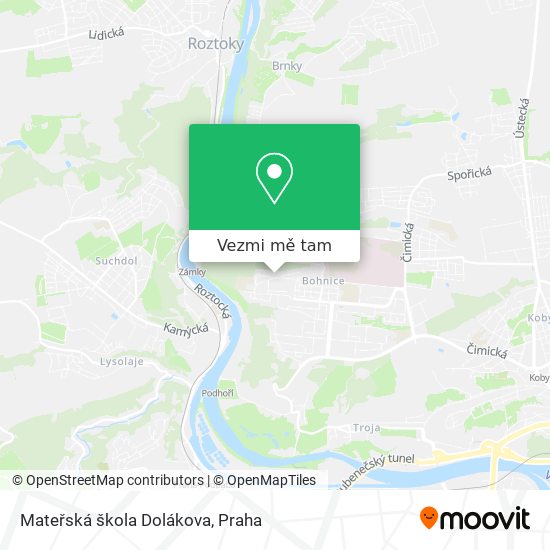 Mateřská škola Dolákova mapa