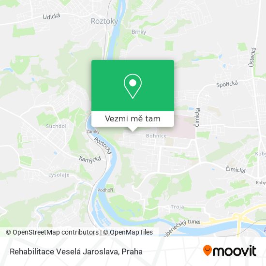 Rehabilitace Veselá Jaroslava mapa