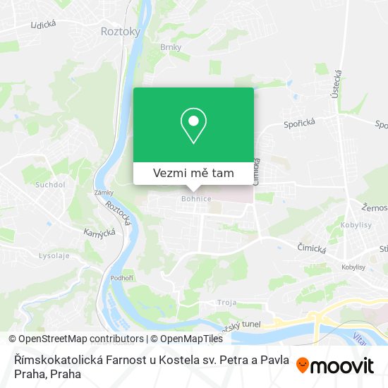 Římskokatolická Farnost u Kostela sv. Petra a Pavla Praha mapa