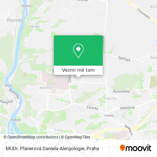 MUDr. Planerová Daniela-Alergologie mapa