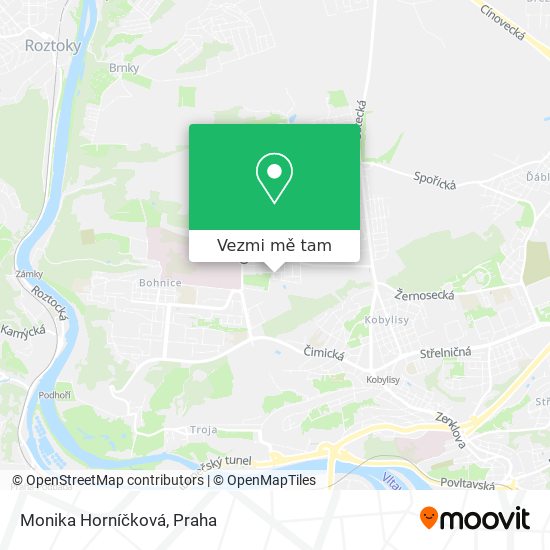 Monika Horníčková mapa