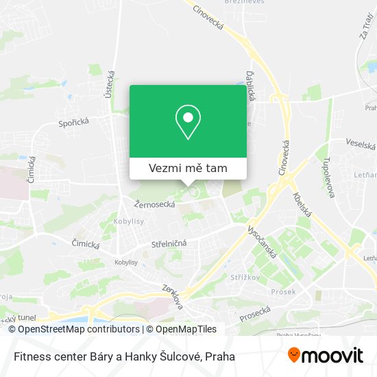 Fitness center Báry a Hanky Šulcové mapa