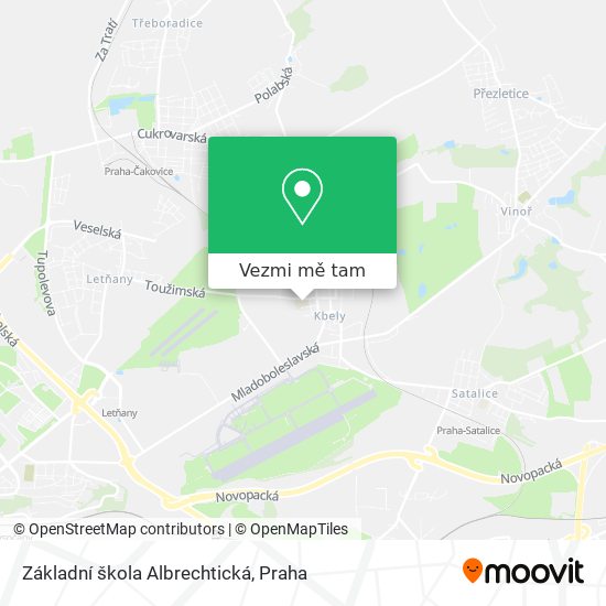 Základní škola Albrechtická mapa