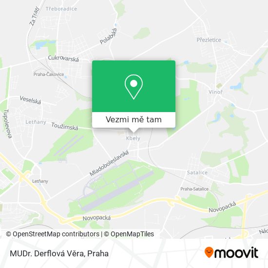MUDr. Derflová Věra mapa