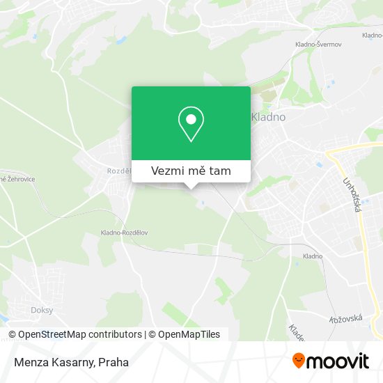 Menza Kasarny mapa