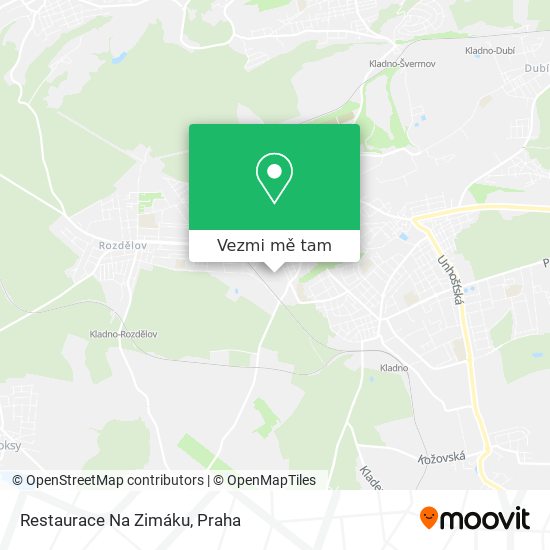 Restaurace Na Zimáku mapa