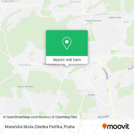Mateřská škola Zdeňka Petříka mapa
