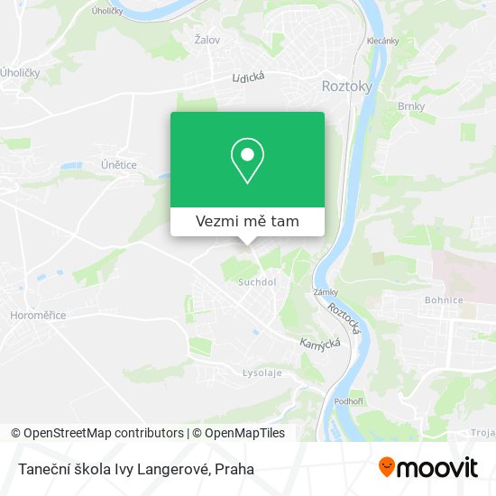 Taneční škola Ivy Langerové mapa