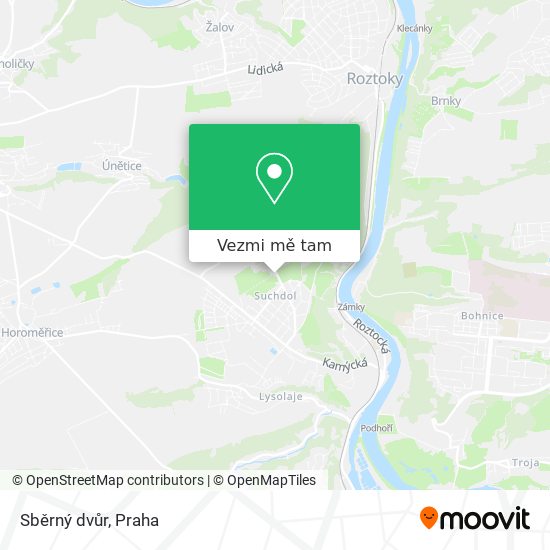 Sběrný dvůr mapa