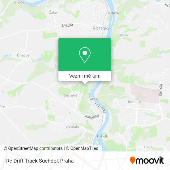 Rc Drift Track Suchdol mapa