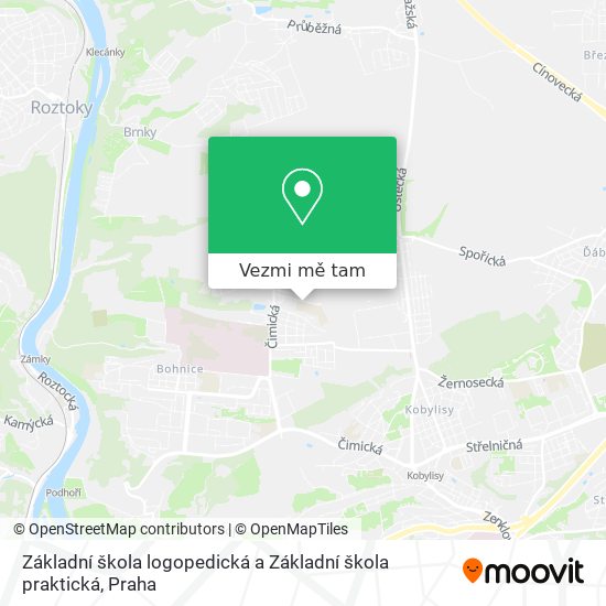 Základní škola logopedická a Základní škola praktická mapa