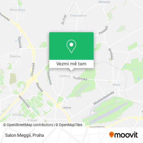 Salon Meggii mapa