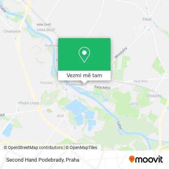 Second Hand Podebrady mapa