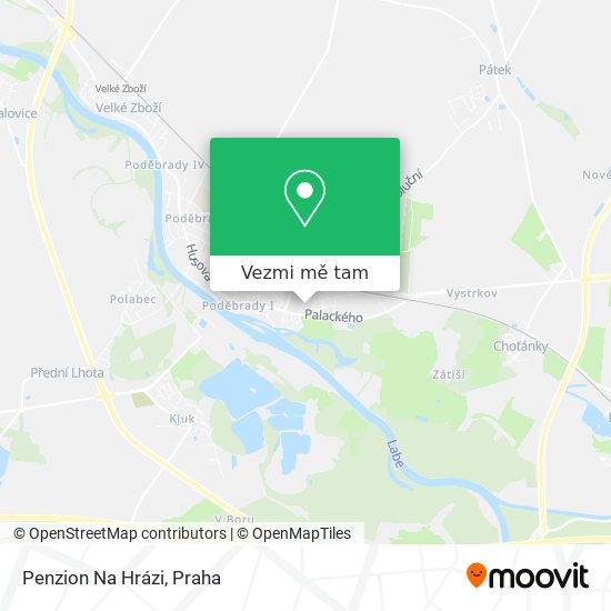 Penzion Na Hrázi mapa