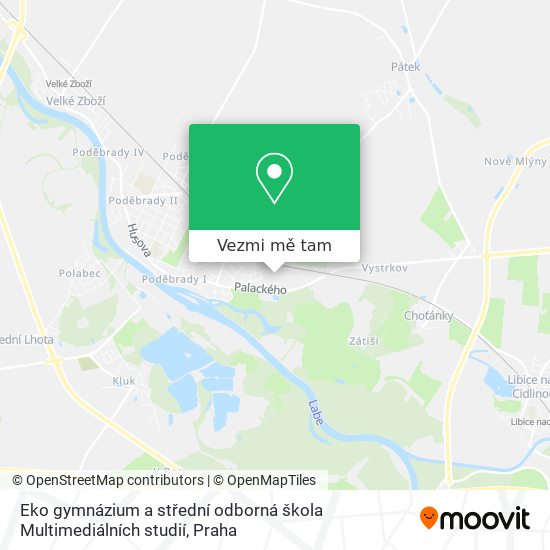 Eko gymnázium a střední odborná škola Multimediálních studií mapa