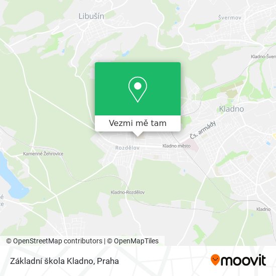 Základní škola Kladno mapa
