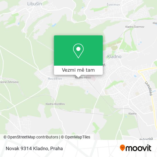 Novak 9314 Kladno mapa