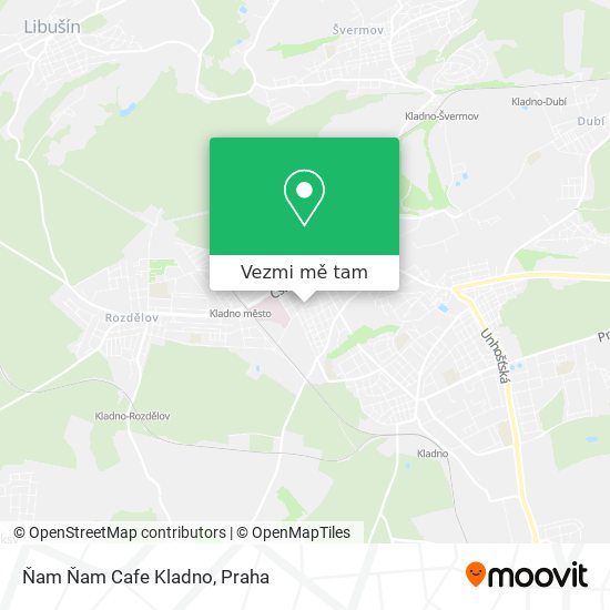 Ňam Ňam Cafe Kladno mapa