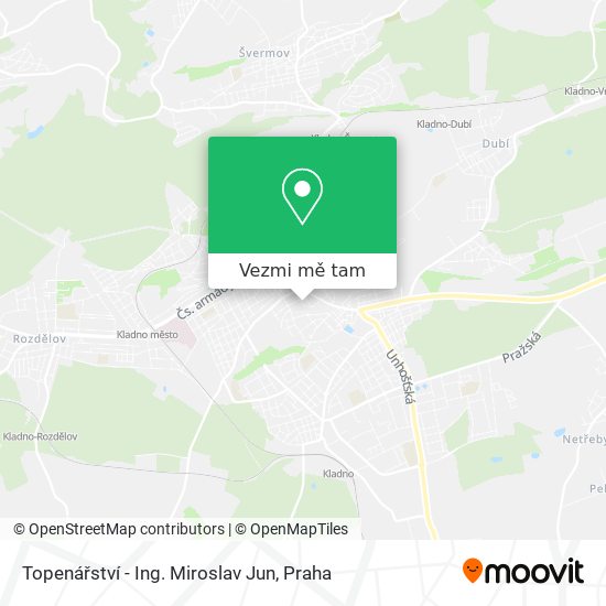 Topenářství - Ing. Miroslav Jun mapa