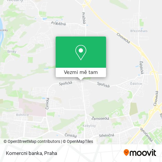 Komercni banka mapa