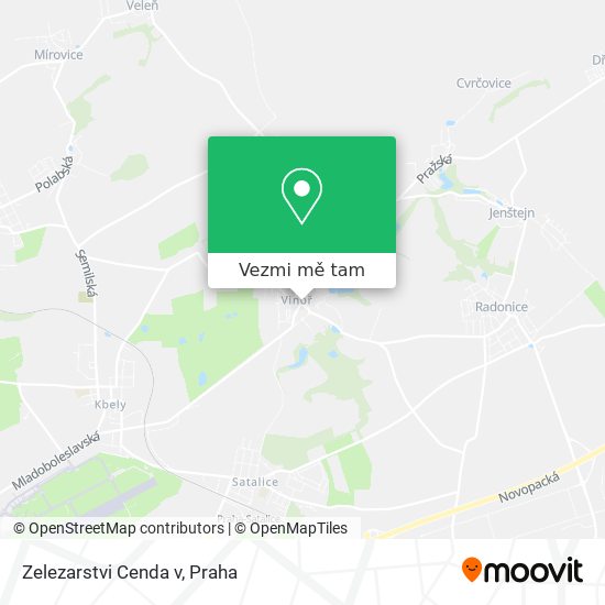 Zelezarstvi Cenda v mapa