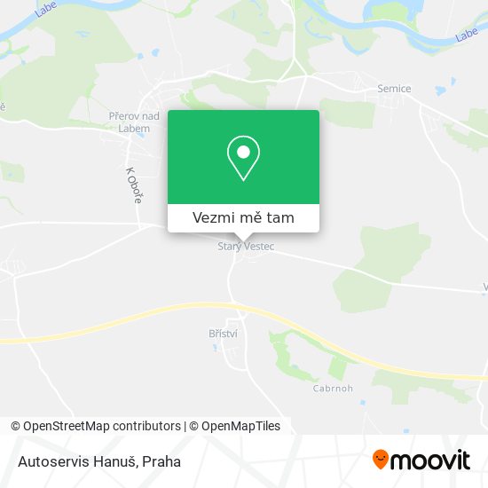 Autoservis Hanuš mapa