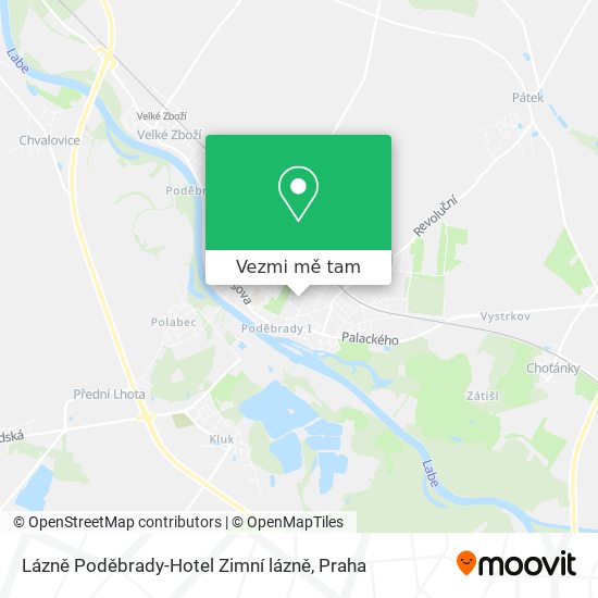 Lázně Poděbrady-Hotel Zimní lázně mapa