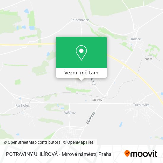 POTRAVINY UHLÍŘOVÁ - Mírové náměstí mapa