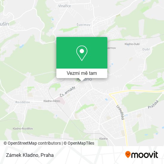 Zámek Kladno mapa