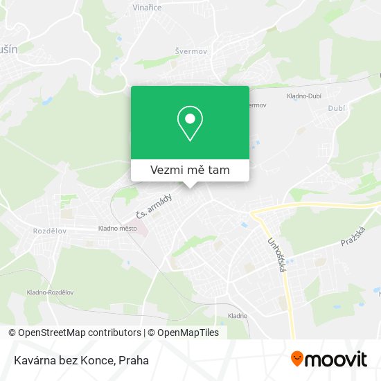 Kavárna bez Konce mapa