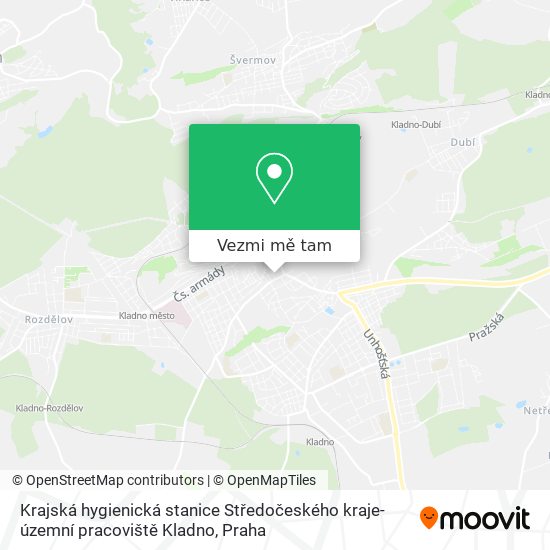 Krajská hygienická stanice Středočeského kraje-územní pracoviště Kladno mapa