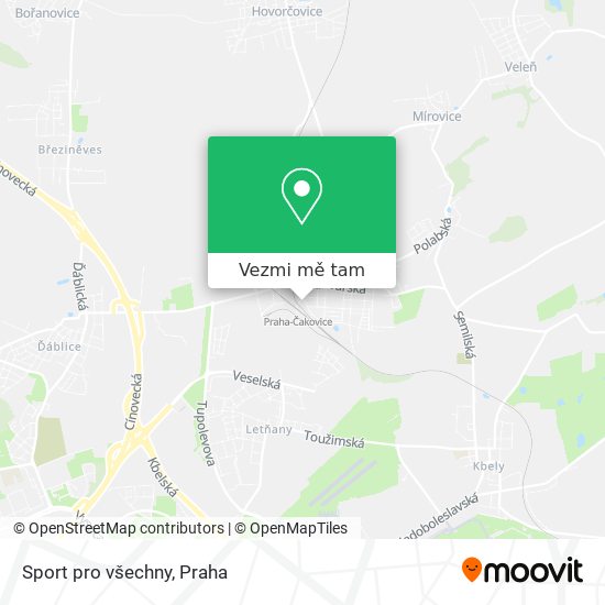 Sport pro všechny mapa