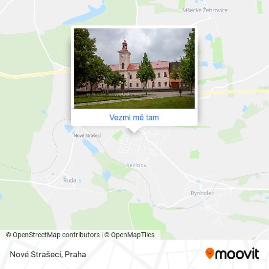 Nové Strašecí mapa