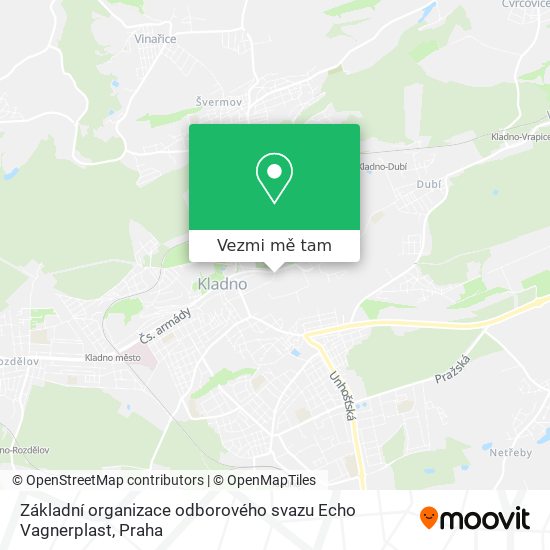 Základní organizace odborového svazu Echo Vagnerplast mapa