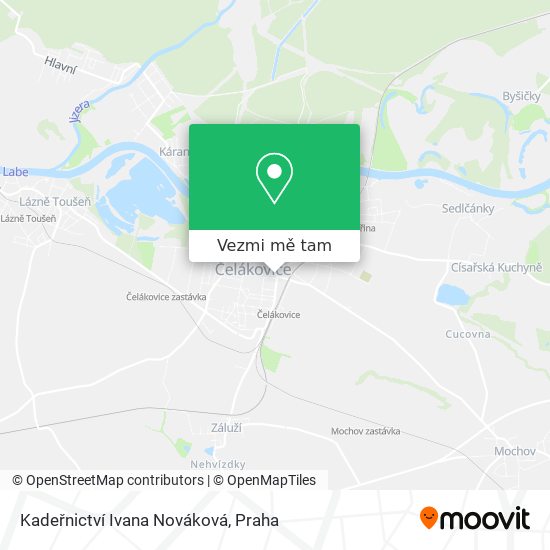 Kadeřnictví Ivana Nováková mapa