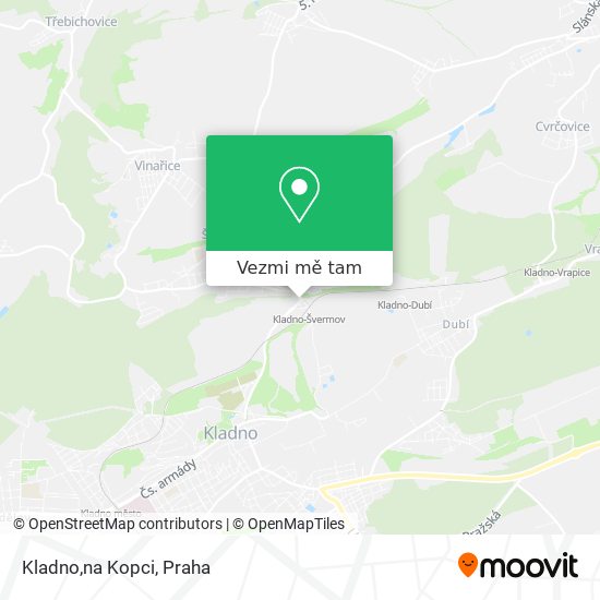 Kladno,na Kopci mapa