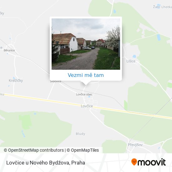 Lovčice u Nového Bydžova mapa