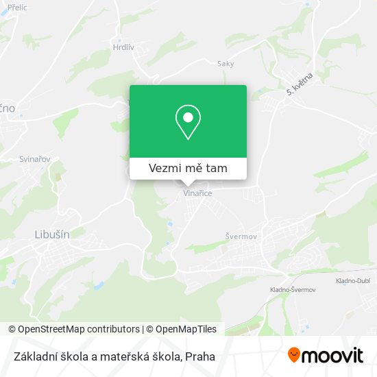Základní škola a mateřská škola mapa