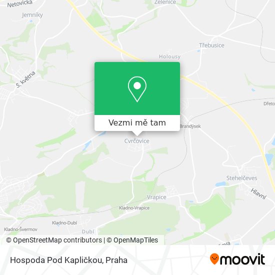 Hospoda Pod Kapličkou mapa
