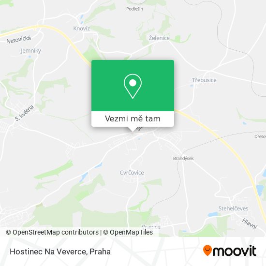 Hostinec Na Veverce mapa