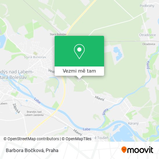 Barbora Bočková mapa