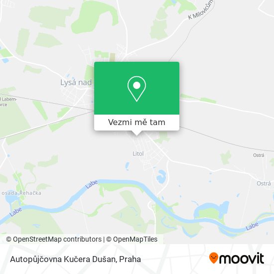 Autopůjčovna Kučera Dušan mapa