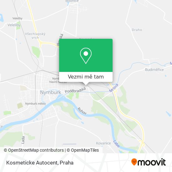 Kosmeticke Autocent mapa