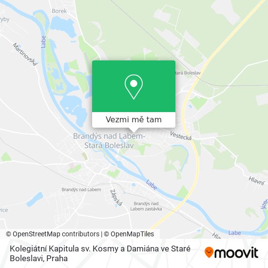 Kolegiátní Kapitula sv. Kosmy a Damiána ve Staré Boleslavi mapa