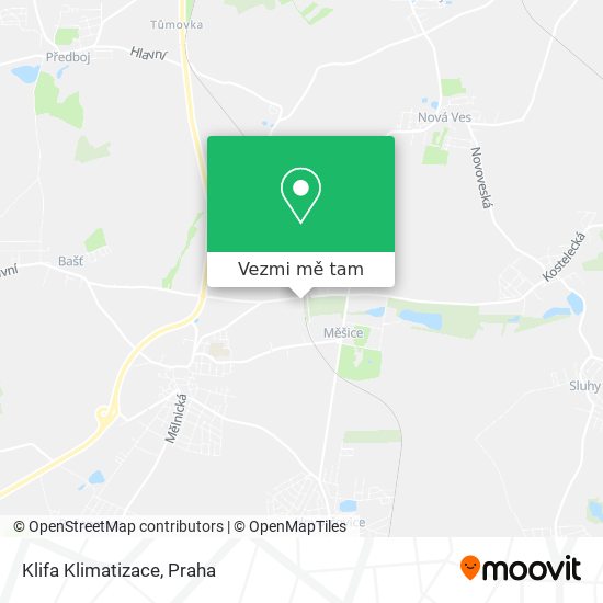 Klifa Klimatizace mapa